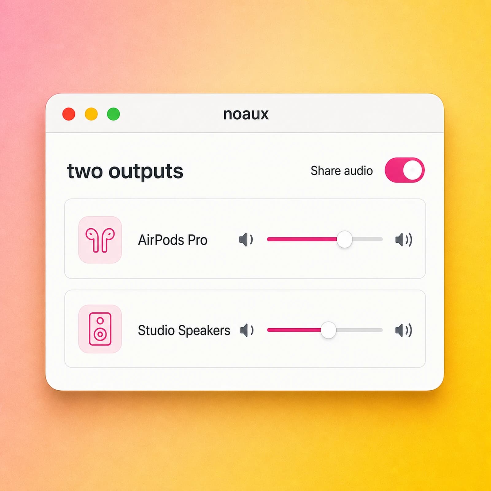 noaux product preview