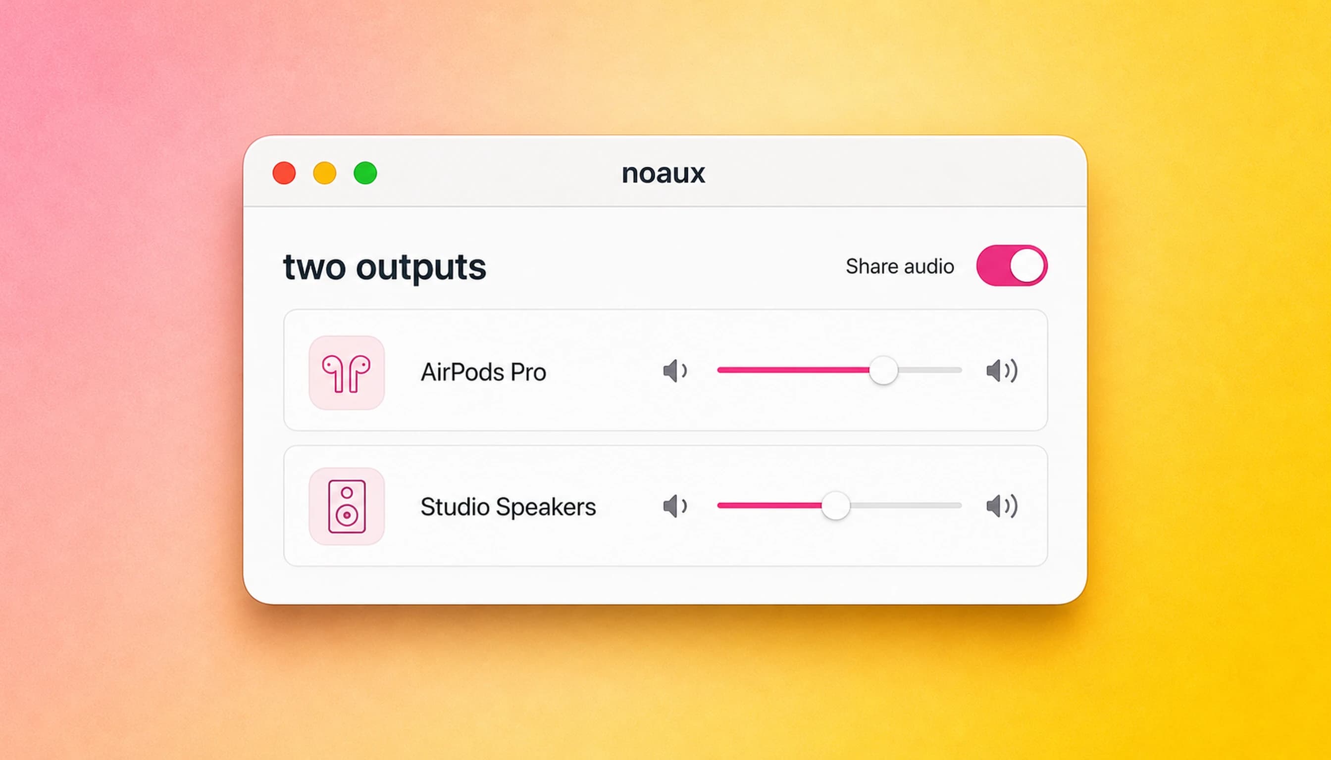 noaux product preview